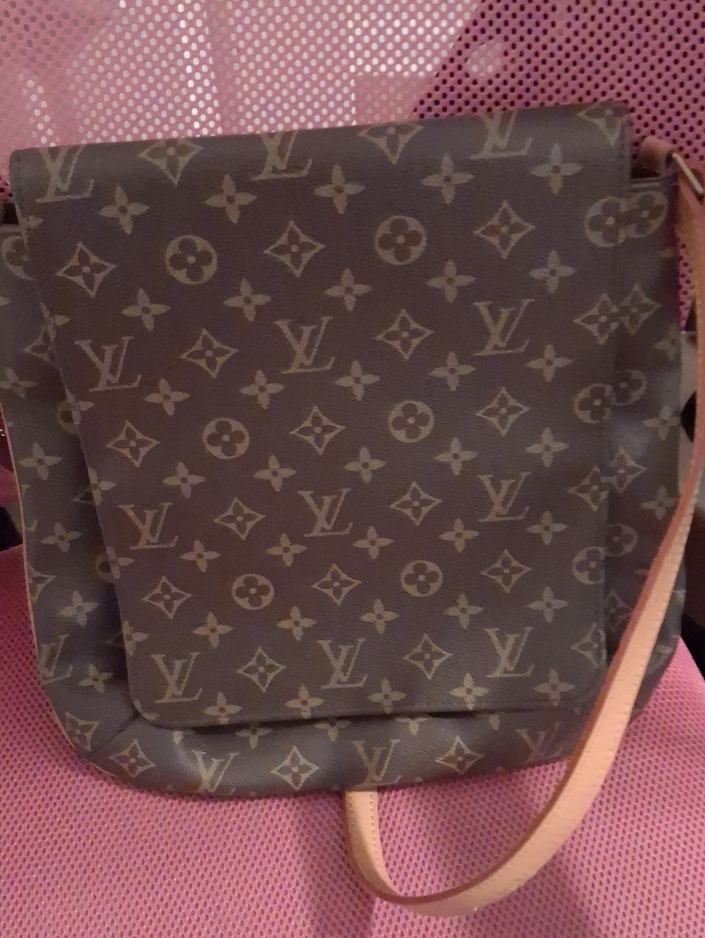 Louis Vuitton Monogram Messenger Bag in Brown and Tan - Picture 1 of 5